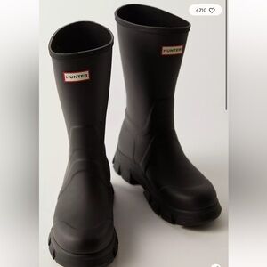 Hunter Women’s Micah Rain Boot in Black Size 7